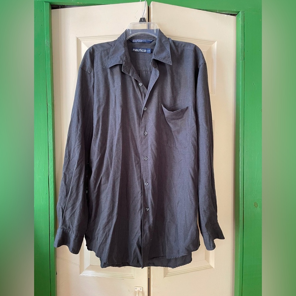 Nautica Charcoal Long Sleeve Shirt